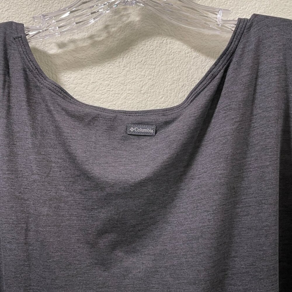 NWT COLUMBIA "Pacific Haze" Elastic Drop Waist Jersey Dress Dark Gray Women 2X - Picture 6 of 11